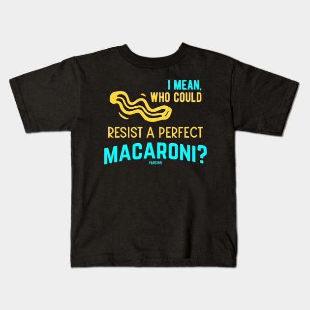 National Day Macaroni pasta Italy Kids T-Shirt by fansinn